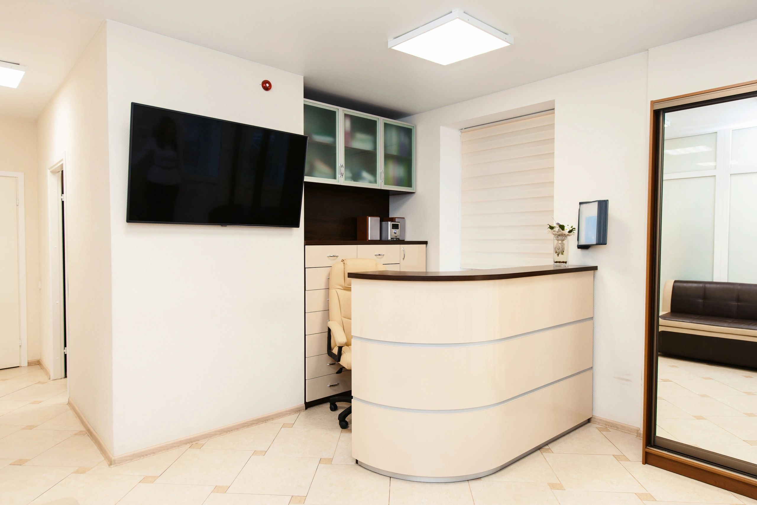 Commercial interior representing cabinet supply services